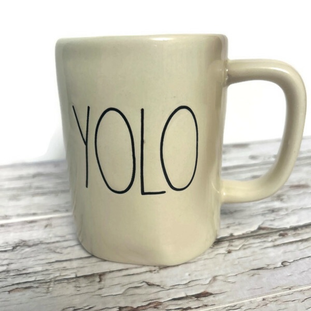 Rae Dunn Pottery YOLO Coffee Mug / Cup